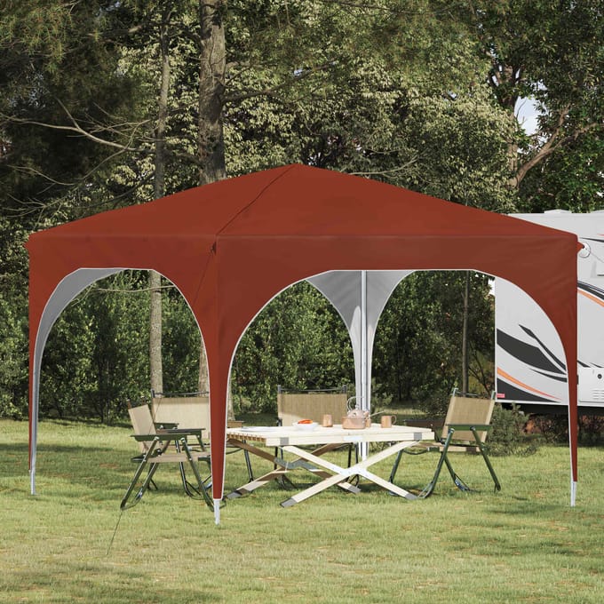vidaXL - Pop-up - Feesttent - 290 - x - 290 - x - 245 - cm - Terracotta