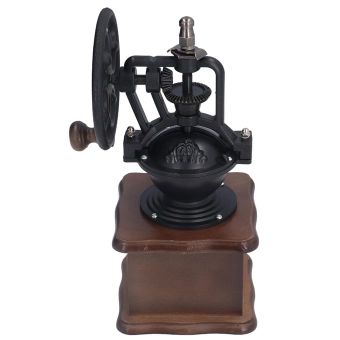 Handmatige Koffiemolen Retro Stijl Stevig Duurzaam Exquise Draagbare Handkoffiemolen voor Thuis black