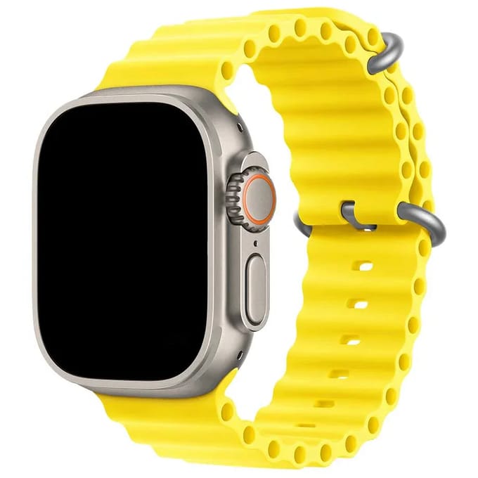 2+1 | Apple Watch Bandje Ocean - Siliconen - Geel