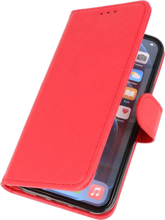iPhone X / Xs Hoesje Book Case Telefoonhoesje Rood