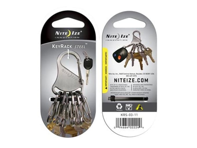 NITE Ize NI-KRS-03-11 KeyRack 6 S-Biner Sleutelkarabijn Zilver 1 stuk(s)