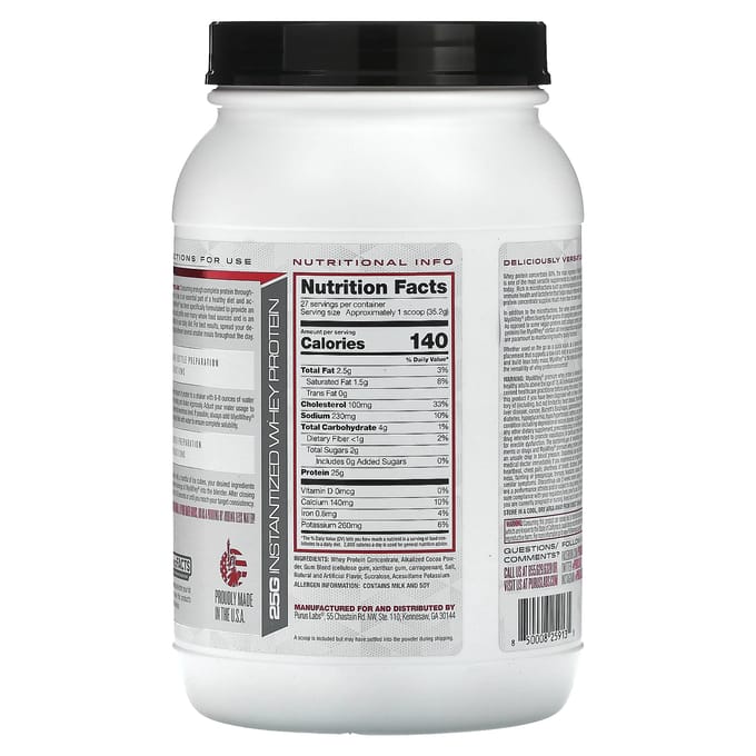 Purus Labs, Foundation Series, MyoWhey, Chocolade-ijs, 2,1 lb (0.952 kg)