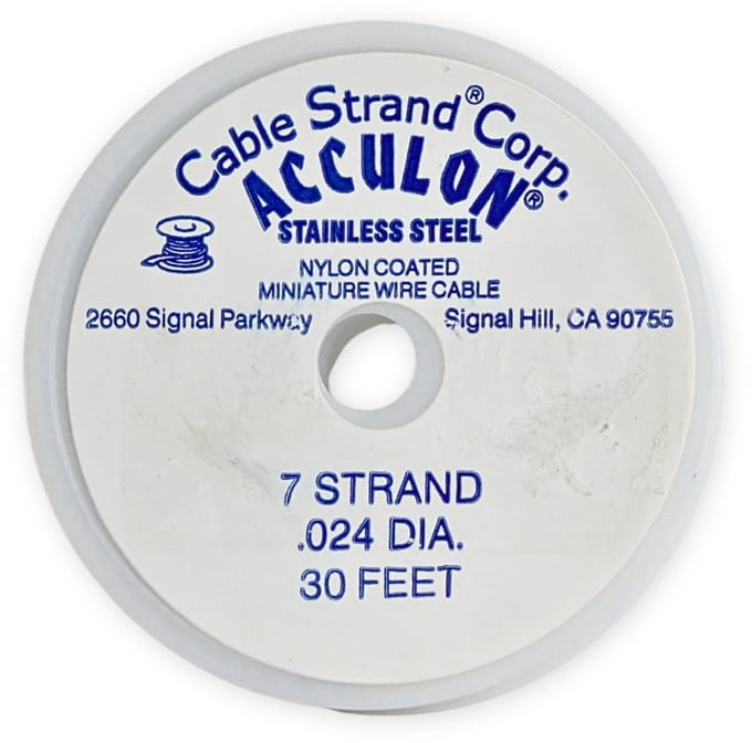 Acculon rijgdraad 0,61 mm 9 meter