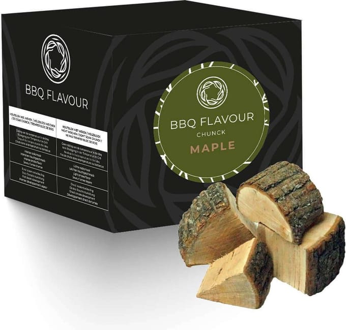 BBQ Flavour Rookhout - Chunks - Esdoorn - Maple - 2,2 kg - Milde Zoete Smaak - Kamado