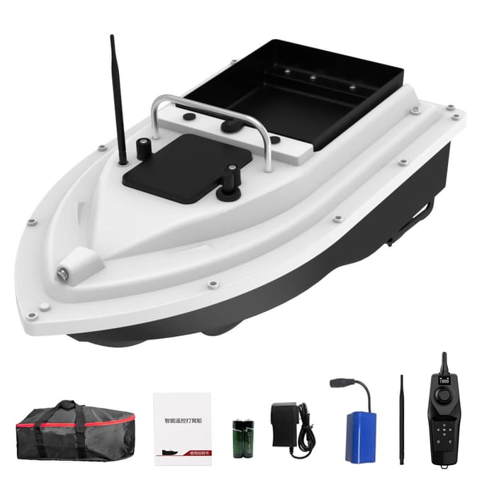 500M Vis aasboot GPS RC Aasboot 500M Draadloze Afstandsbediening Vis aasboot Vis voederboot black