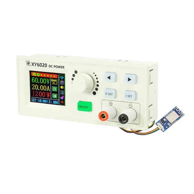 Module d'alimentation abaisseur de tension DC-DC réglable à commande numérique XY6020-W, tension constante with Wi-Fi module