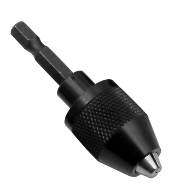 1/4 inch snelspanboorhouder conversie zeskant schacht adapter boor snelwissel driver zwart
