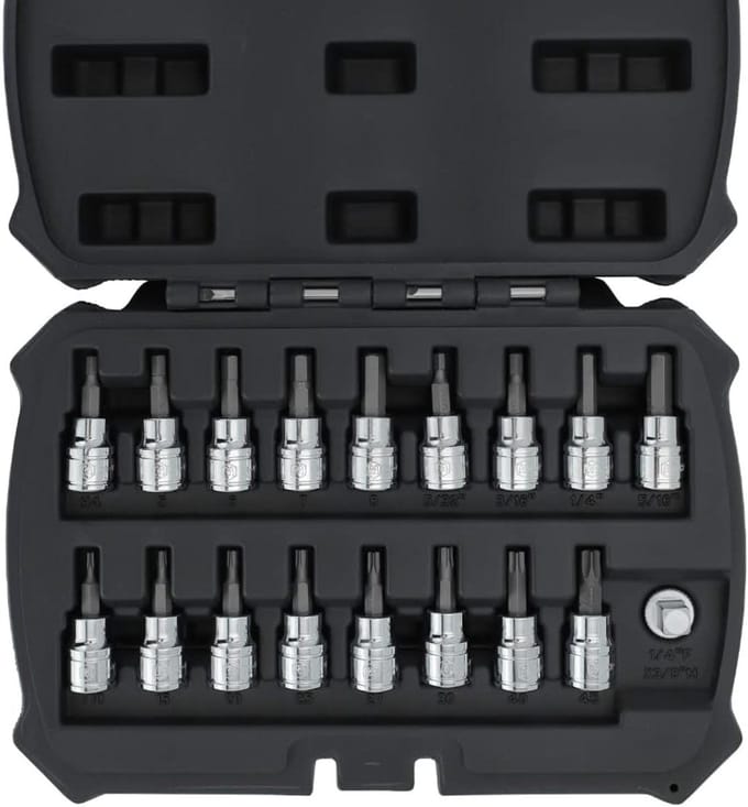 28-delige Hex en Torx Bit Socket Set met Adapter