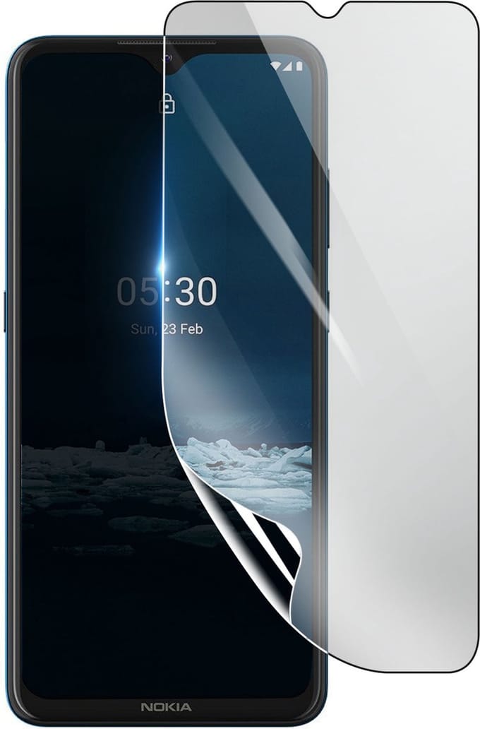 3mk, Geschikt voor Nokia 5.3, Schokbestendige Hydrogel Screenprotector, Transparant