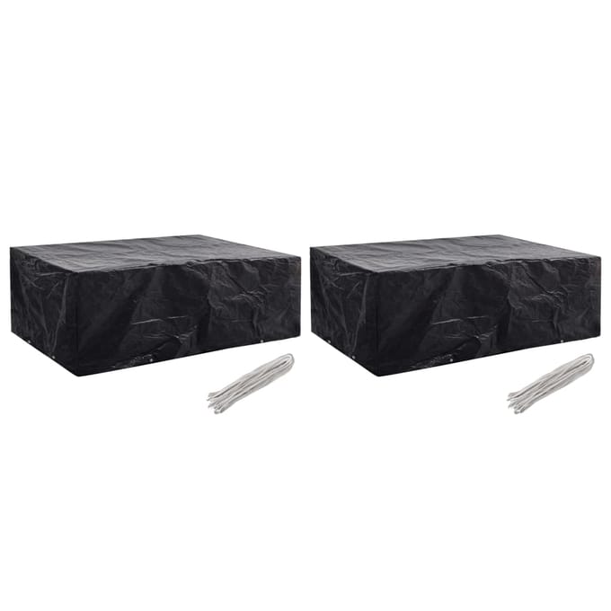 vidaXL - Tuinmeubelhoezen - 2 - st - 8 - ogen - 242x162x100 - cm