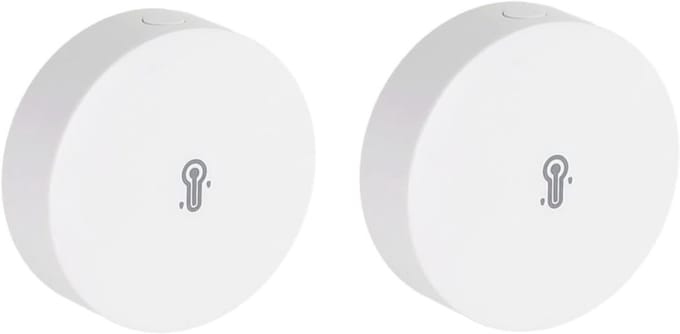 Temperatuur Vochtigheid Sensor - Slimme Melder - Binnenklimaat Monitoren - Precisie Meting - 45 x 45 x 17.7 mm - Wit