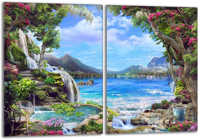 TMK ArtDeko - Snijplank - 40x52 cm - Glas - Bergontwerp