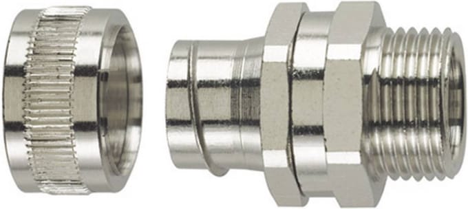 HellermannTyton 166-30414 SC20-SM-PG16 Slangbevestiging Metaal PG16 16.90 mm Recht 1 stuk(s)