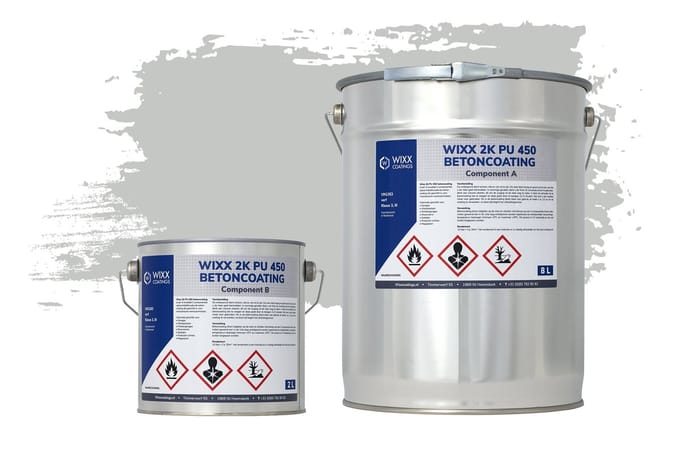 Wixx 2K PU 450 Betoncoating - 5L - RAL 7035 | Lichtgrijs