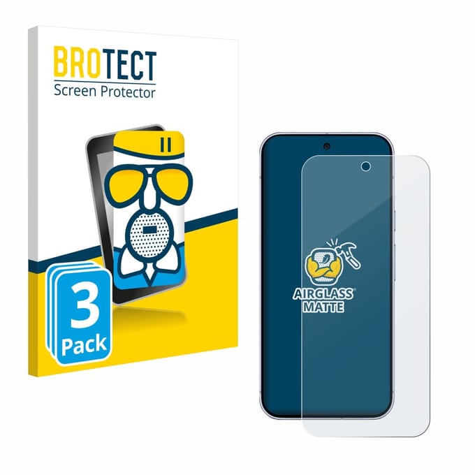 BROTECT - Screenprotector voor Google Pixel 10 Pro XL - Folie Beschermfolie Beschermglas matte 3 Stuks