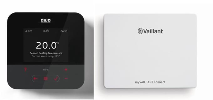 AWB Miset VRT 380 klokthermostaat bedraad met my Vaillant connect 940F internetmodule actiepakket