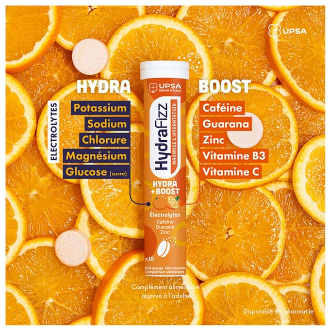 UPSA Hydrafizz Hydra+Boost 16 Bruistabletten