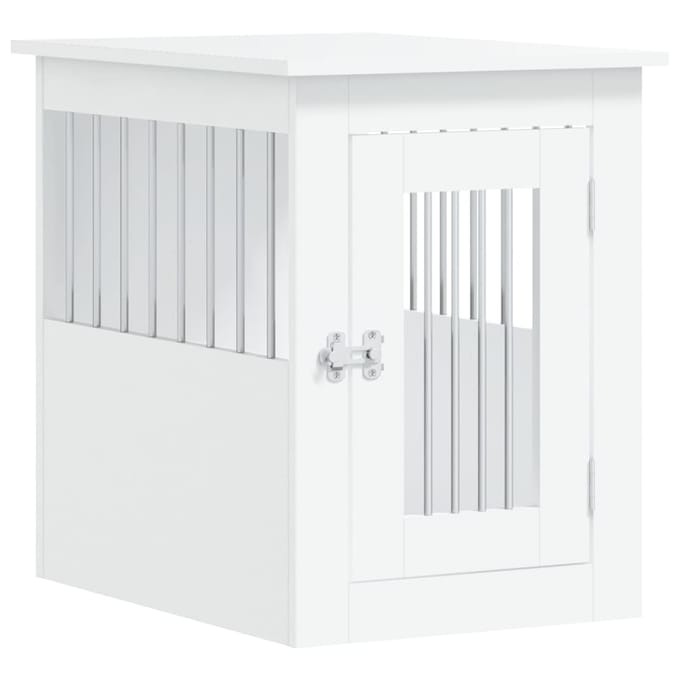 Vidaxl Hondenren, Wit, 45X62X59 Cm, Materiaal Op Hout Gebaseerd