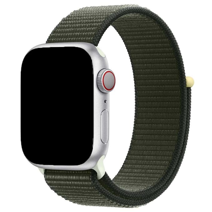 2+1 | Apple Watch Bandje Osvo - Geweven - Nylon - Cipres