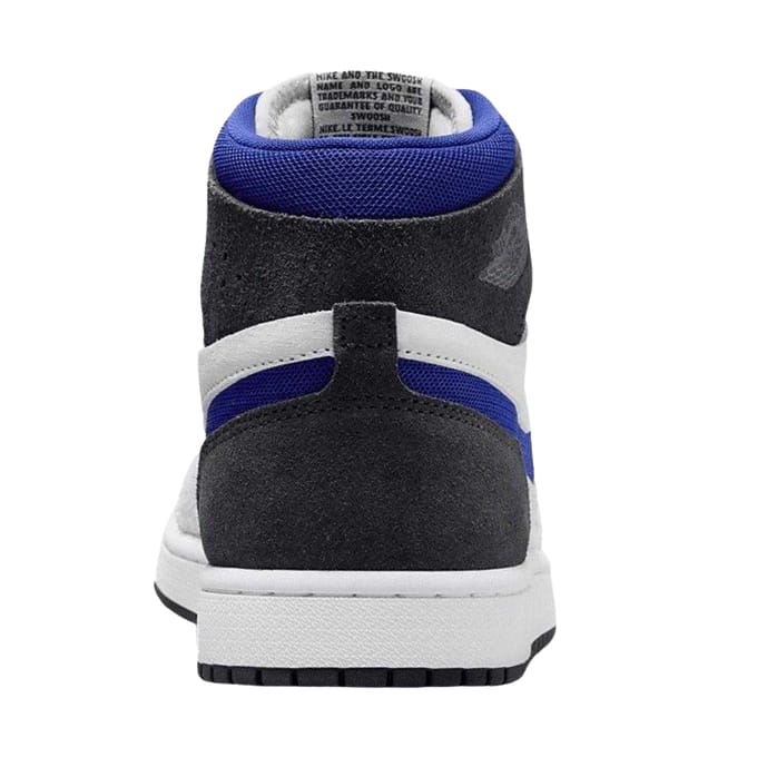 Nike Dames/Dames Air Jordan 1 Leren Trainers (Wit/zwart/blauw)