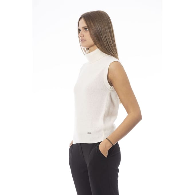 Baldinini Trend Witte Wol Damestrui