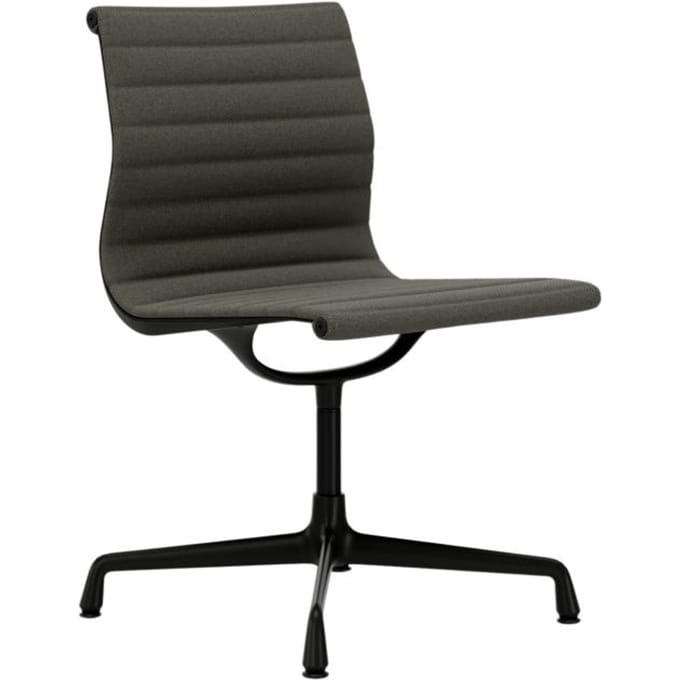 Vitra - Aluminium Chair - EA 101 - diepzwart - Hopsak - warmgrey/moorbruin