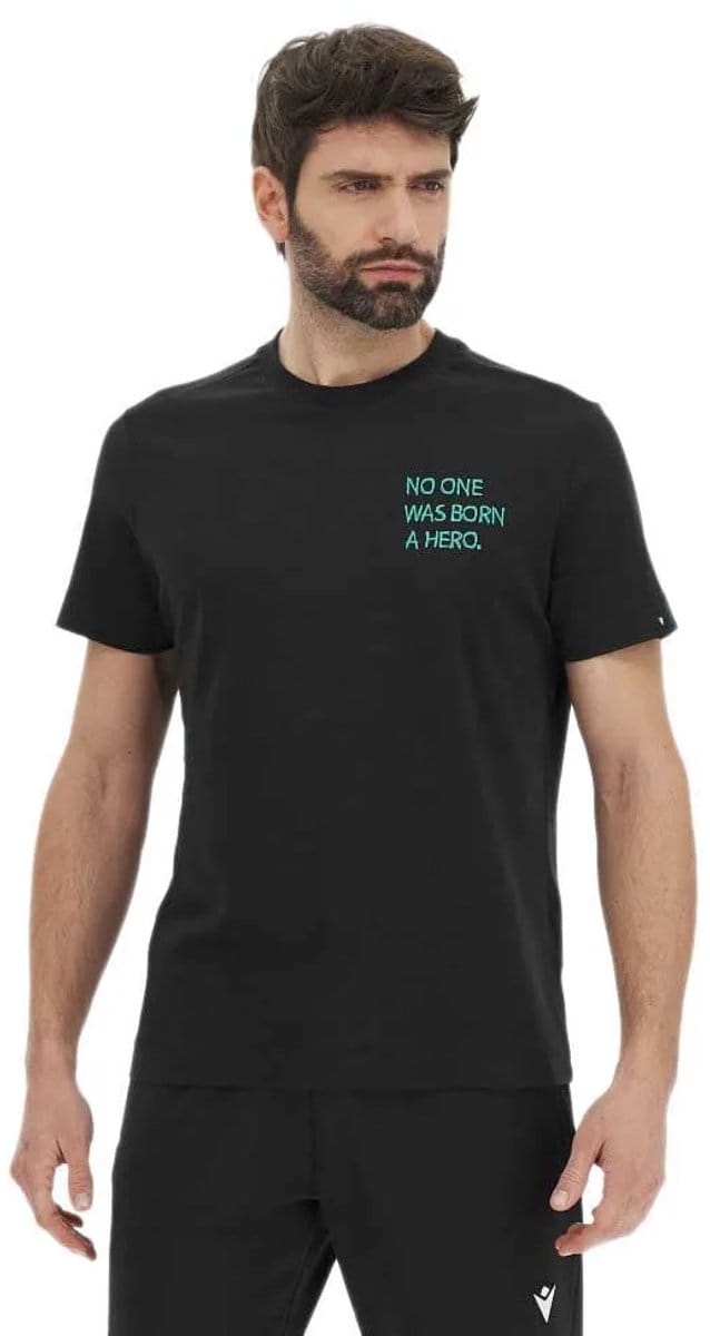 Macron Samos Hero T-shirt Met Korte Mouwen Zwart M Man