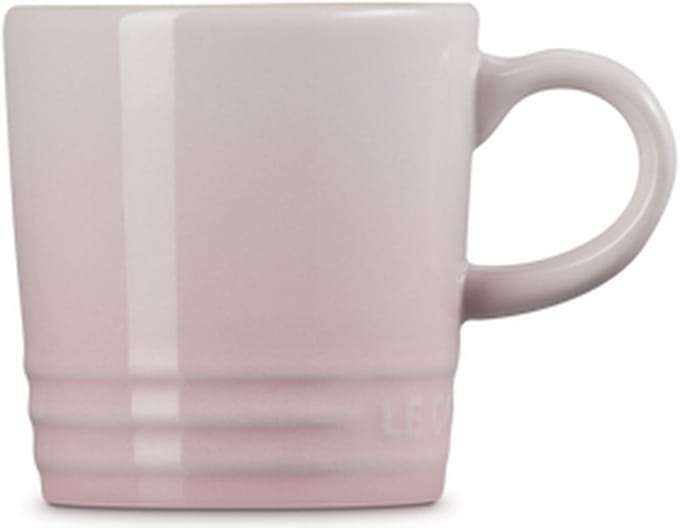 Le Creuset 6 aardewerken espressokopjes Shell Pink 0,1l