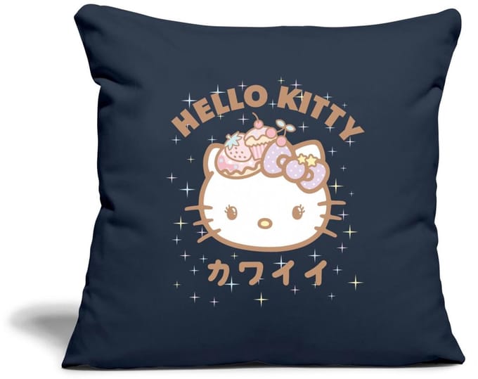 Hello Kitty Kawaii Stijlen Met Sterren Sierkussenhoes, 45 x 45 cm