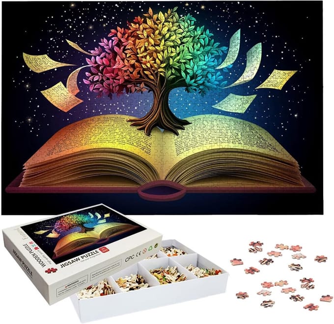 Houten Puzzel - Concentratiespel - Ontspanning Thuis - 3000 Stukjes - 122x81 cm - Levensboom
