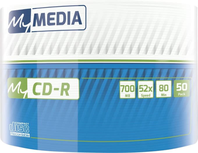 Mijn Media Cd-R Voor Computer, Laptop, Spindelrecorder, 50 Inkket, 700 Mb