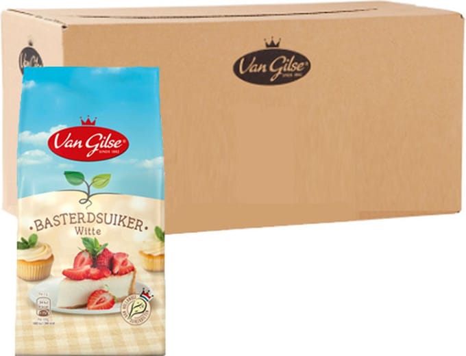 Van Gilse witte basterdsuiker - typisch Nederlands - 12x 600g