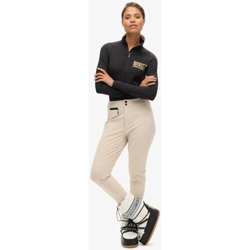Superdry Ski Luxe Legging Sneeuwbroek Grijs Grootte: 36