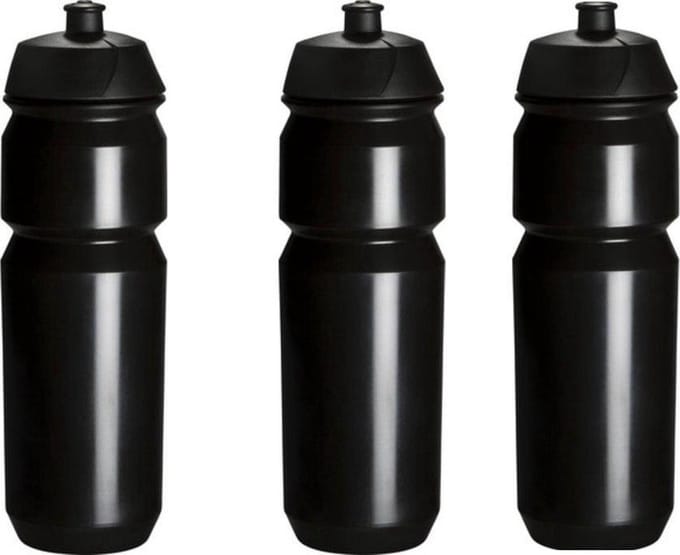 Bidon 3x Tacx Zwart met trektuit dop