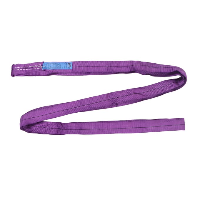 Flexibele Paarse Polyester Hijsband 1T 2205LB Draagvermogen 2M 6.56FT Lengte Hijsen Slepen Hijsband