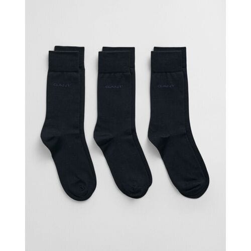 Gant Sokken Solid Mercerized Cotton Subtle Logo Marine / male