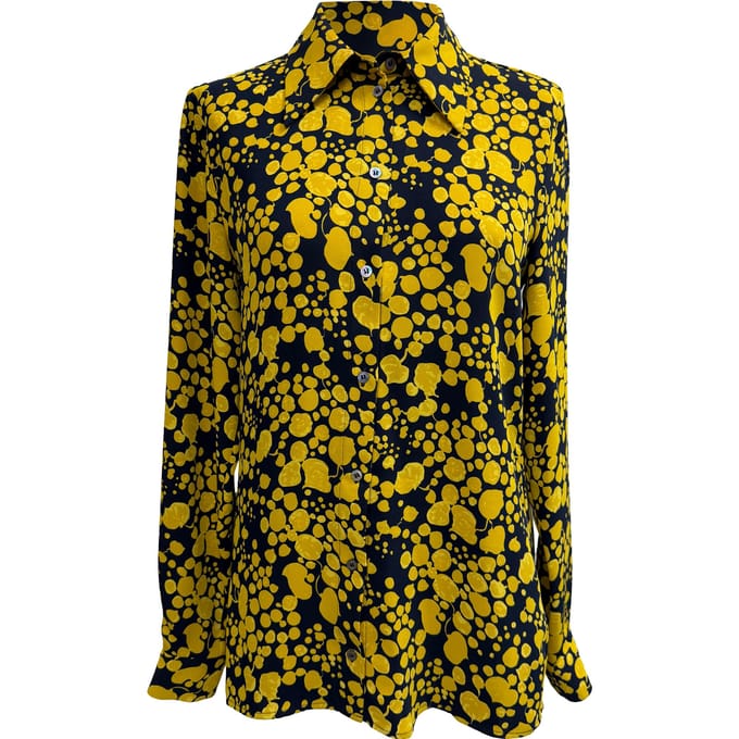 Victoria, Victoria Beckham Gedrukt Crepe Shirt in Multicolor Polyester