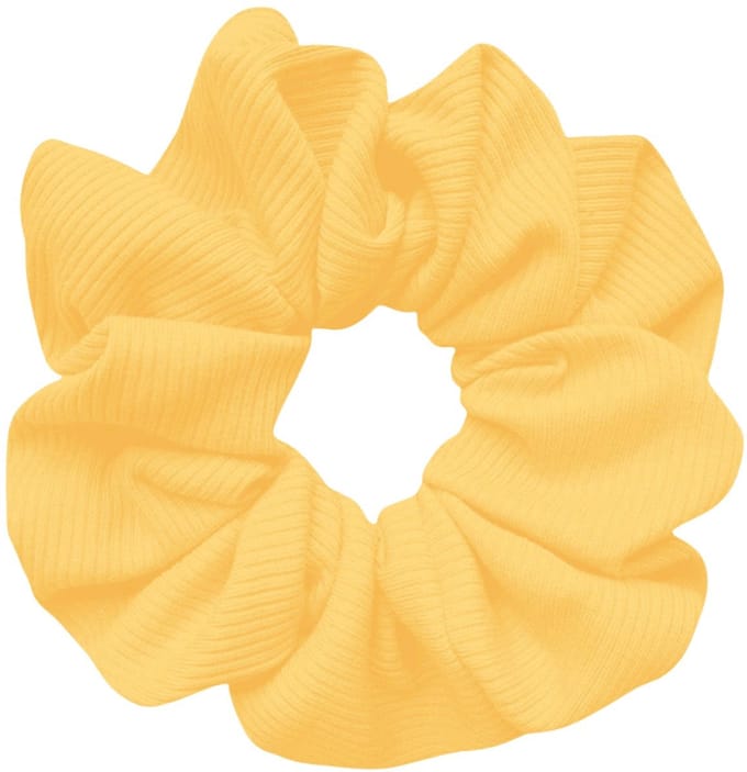 Planet Pink - Scrunchie pastel geel