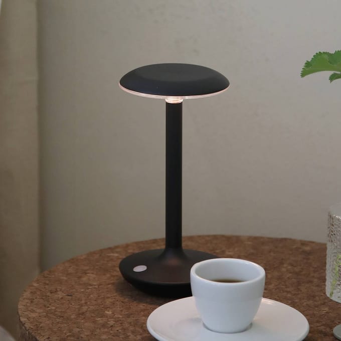 Markslöjd LED tafellamp Petit, zwart, aluminium, IP44