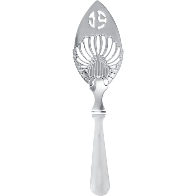 1x 304 Roestvrij Staal Cocktail Bar Glas Beker Drinkfilter Absintlepel (#4) 519 gray