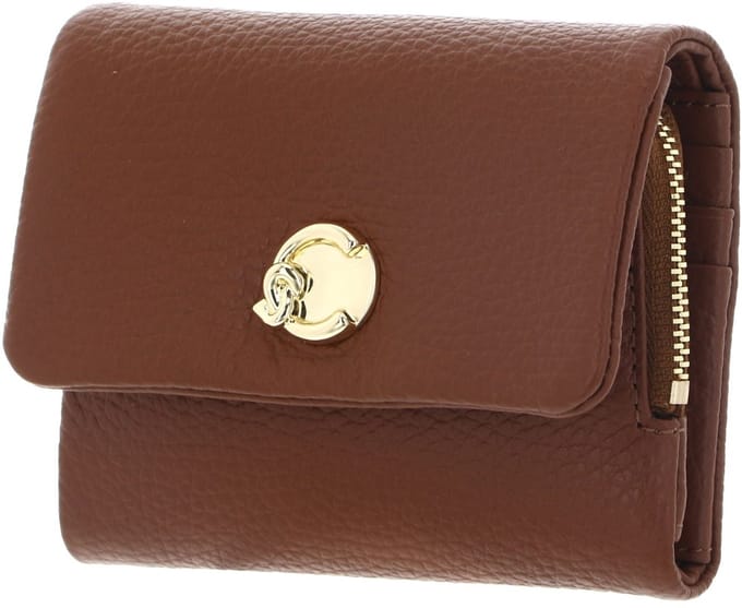 COCCINELLE Leren portemonnee C-Me Softy Wallet Cognac bruine