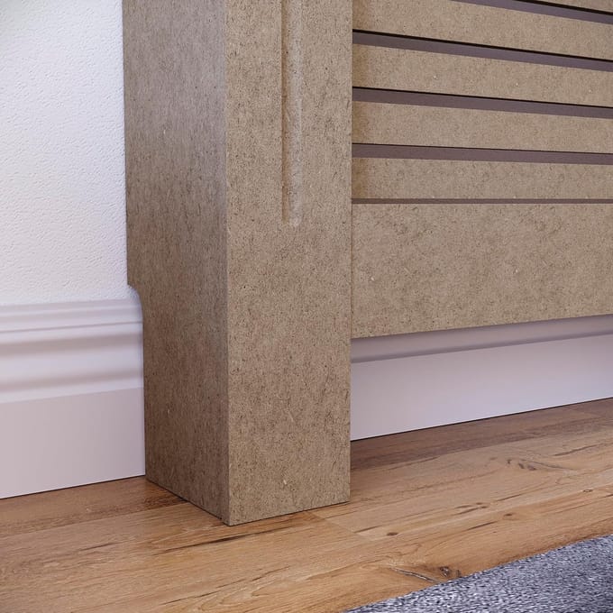 RFWR® Traditionele MDF radiatorkap, onafgewerkt en ongelakt, Groot