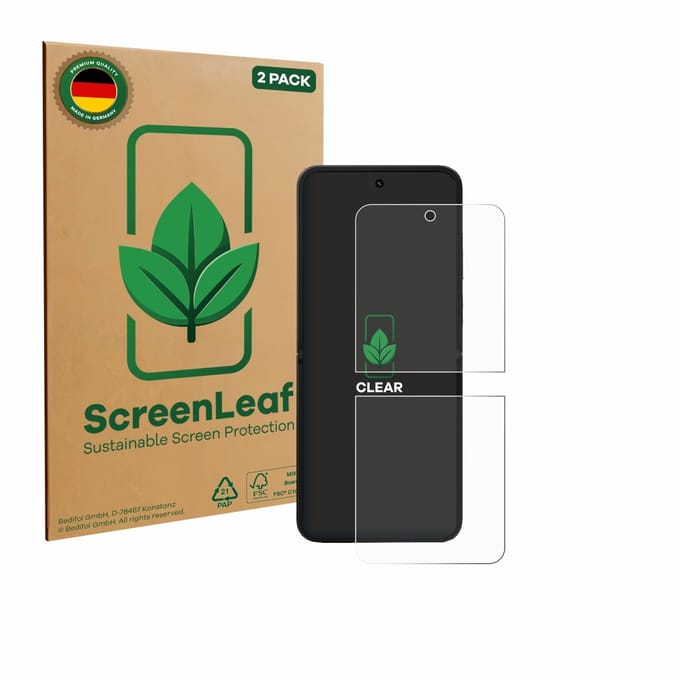 2 Stuks Screenprotector voor Xiaomi MIX Flip 2 - Hoogwaardige Beschermfolie transparant