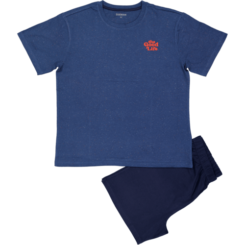 Zeeman Shortama - Blauw  M