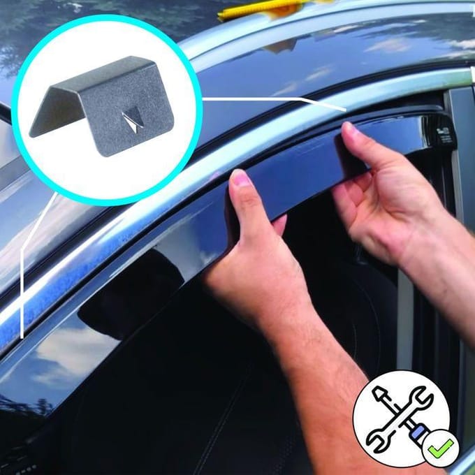 Winddeflectoren - HEKO - Opel Vivaro B (2014-2019) - 2 stuks - Aerodynamisch - Getint rook