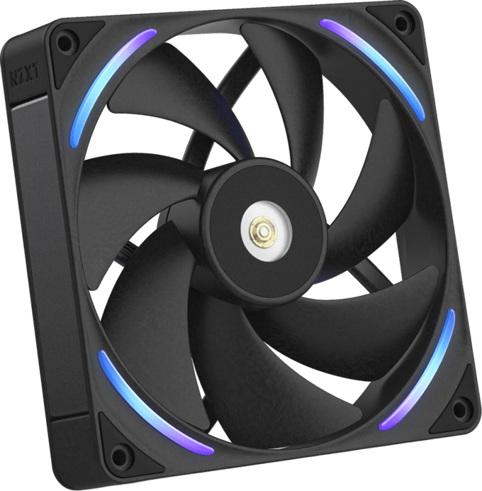 NZXT F140X - Case ventilator - 140mm - Zwart met RGB-licht - 41 dBA