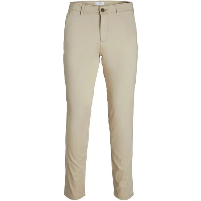 Slim fit stoffen broek met achterzakken Model 'Marco'