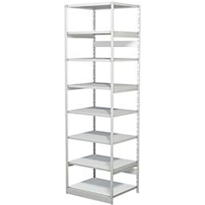 Complete stelling PROGRESS 500 T, basissectie, zonder achterwand, H 2600 x B 750 x D 640 mm