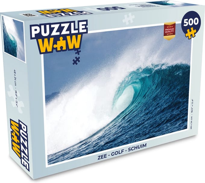 Puzzel Zee - Golf - Schuim - Legpuzzel - Puzzel 500 stukjes