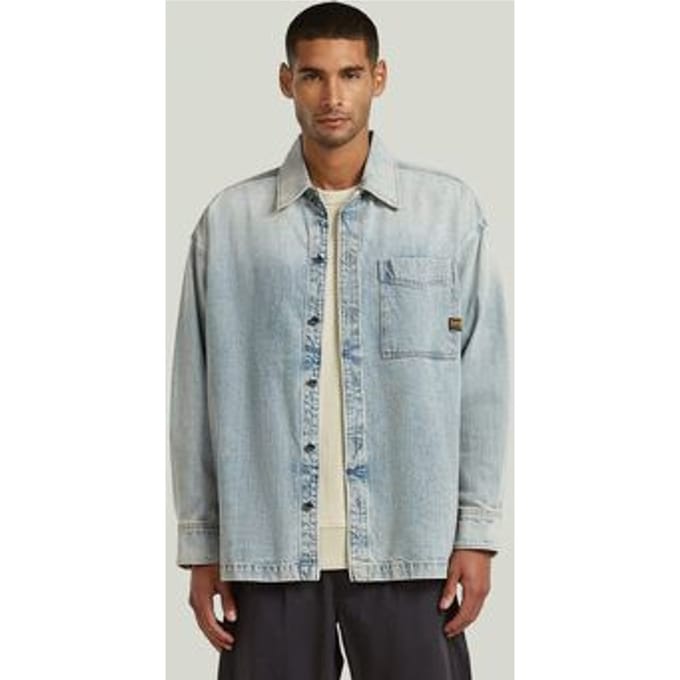 Spijkerjack G-Star Raw D23007-E352 BOXY FIT OVERSHIRT-H947 VINTAGE BORNITE
